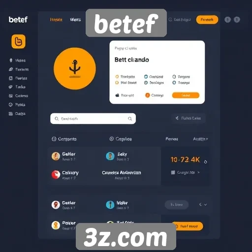 Interface do usuário do betef destaca-se pela usabilidade