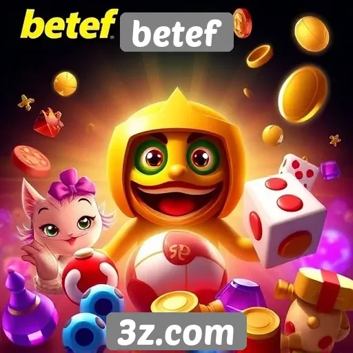 Diversidade de jogos disponíveis no betef